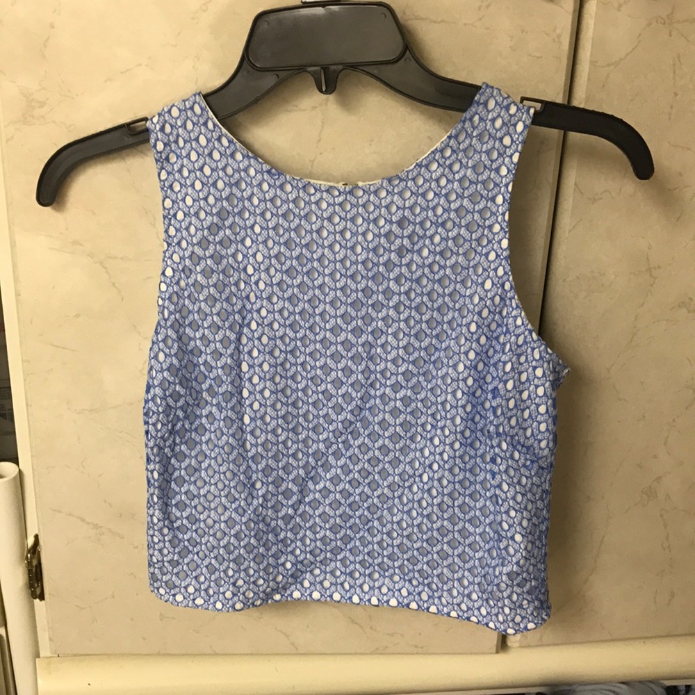 Beautiful Crop Top Blue Pattern - image 1